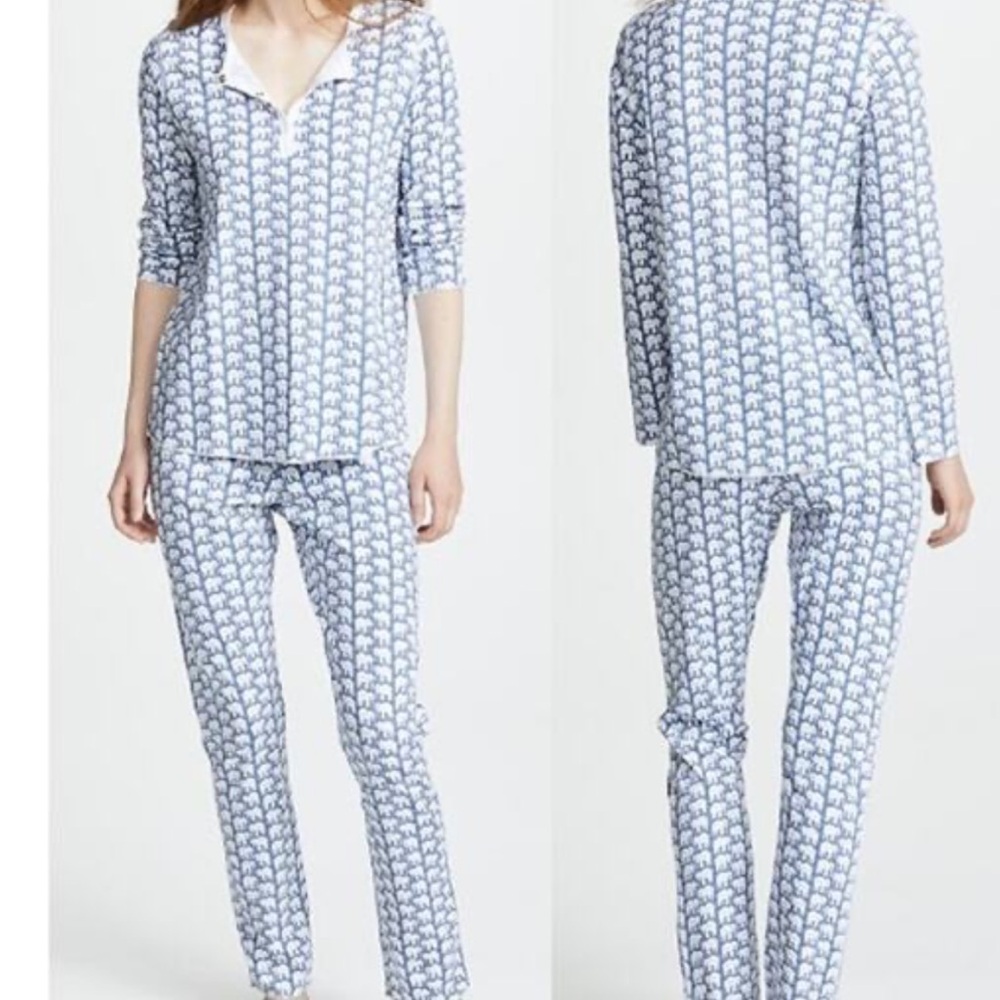 Roller Rabbit Blue Elephant Pajamas